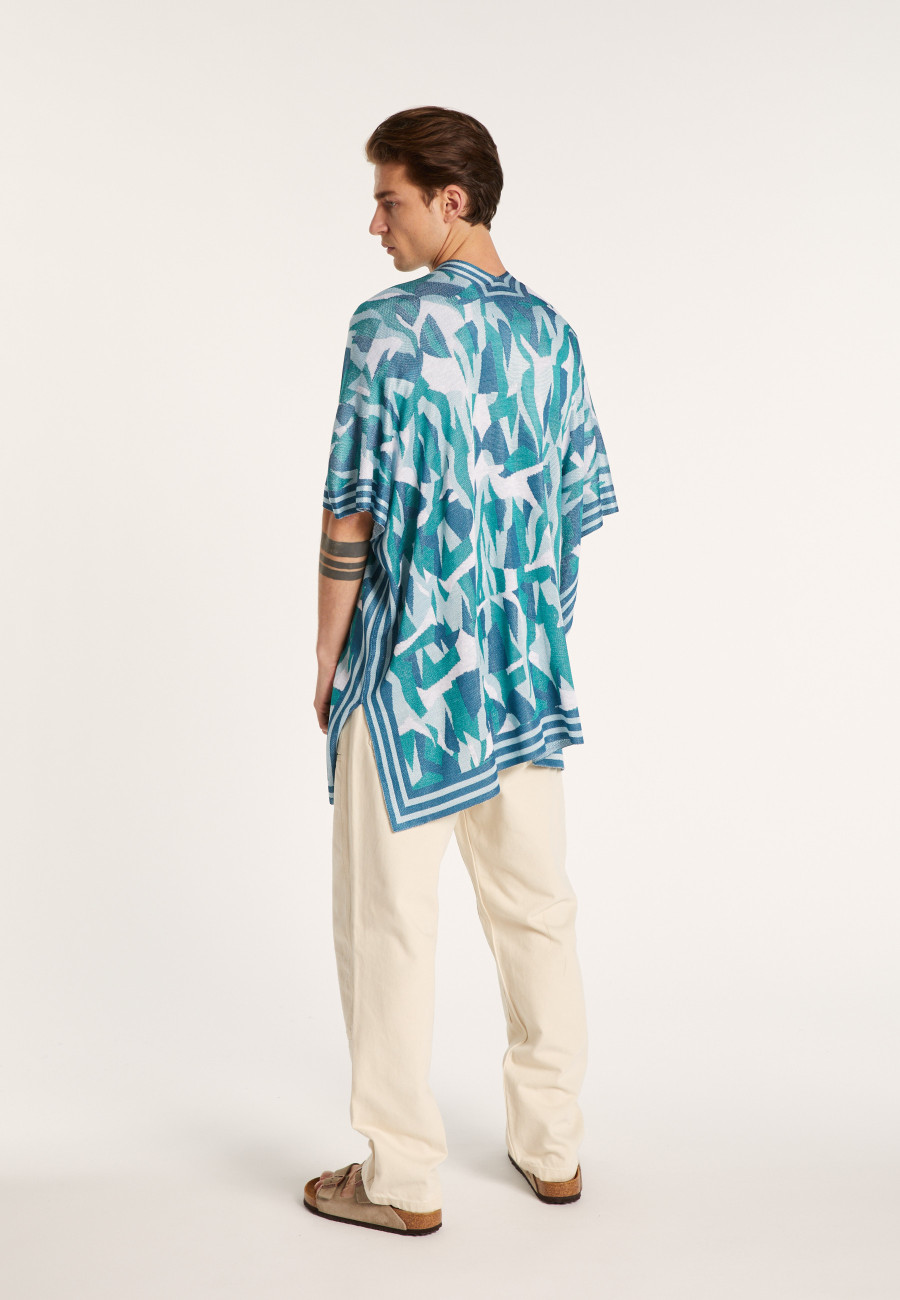 Unisex jacket in flamed linen - Gunay