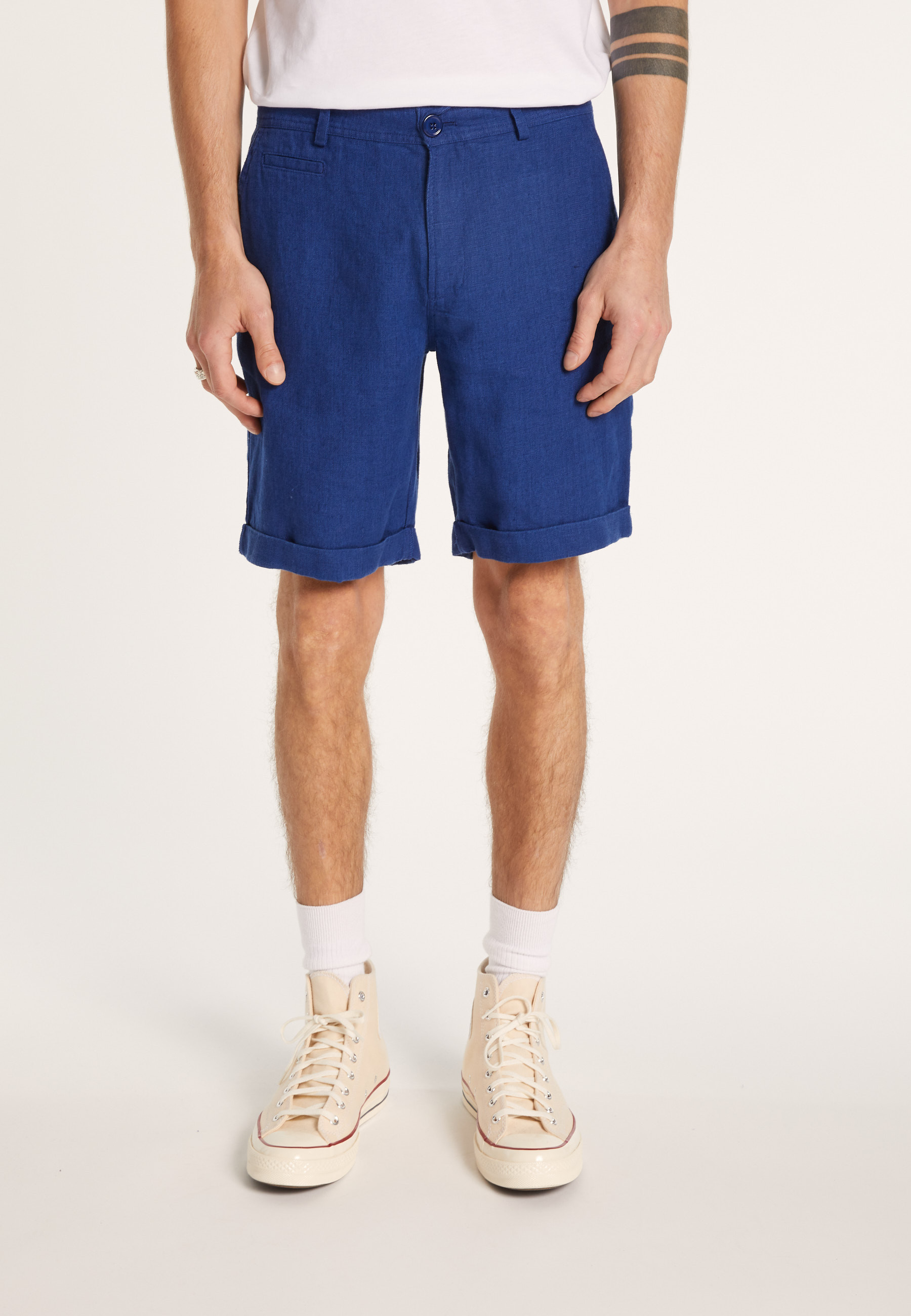 Casual shorts 100% linen-Rodez