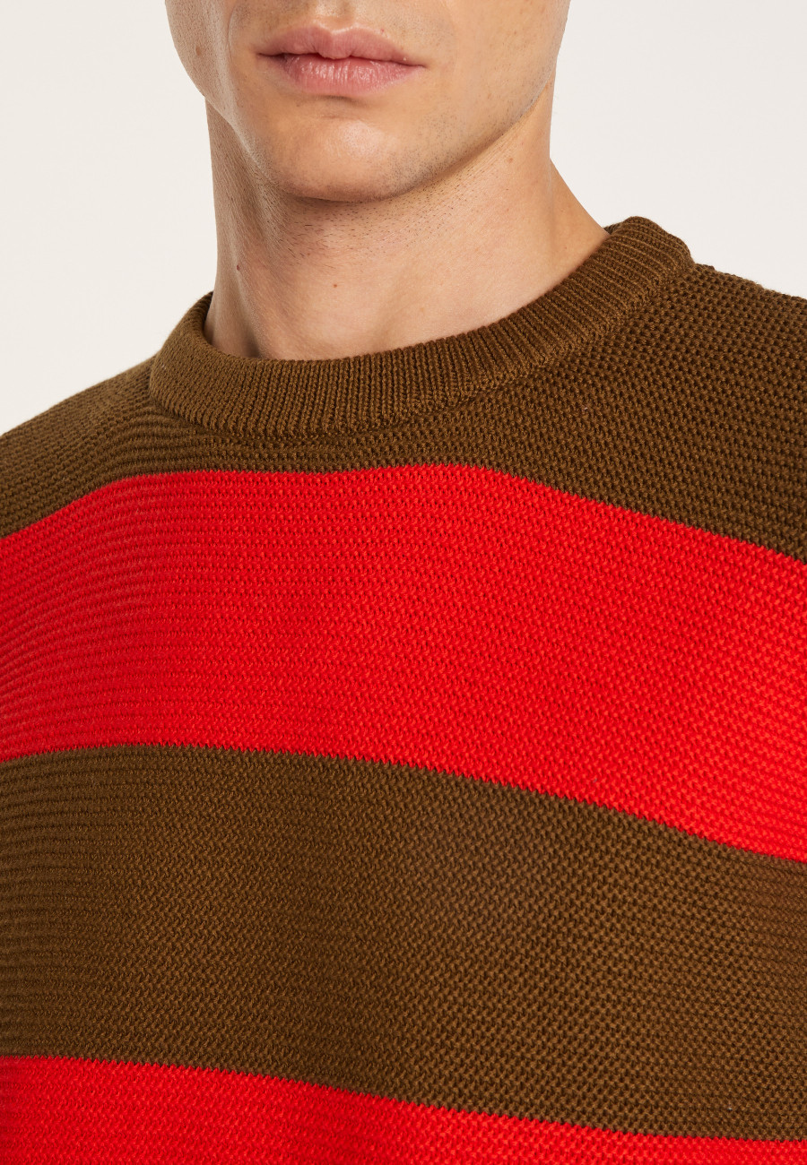 Cotton big stripes sweater - Rivage