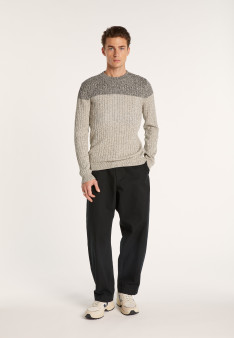 Pull bicolore en coton Bertrand