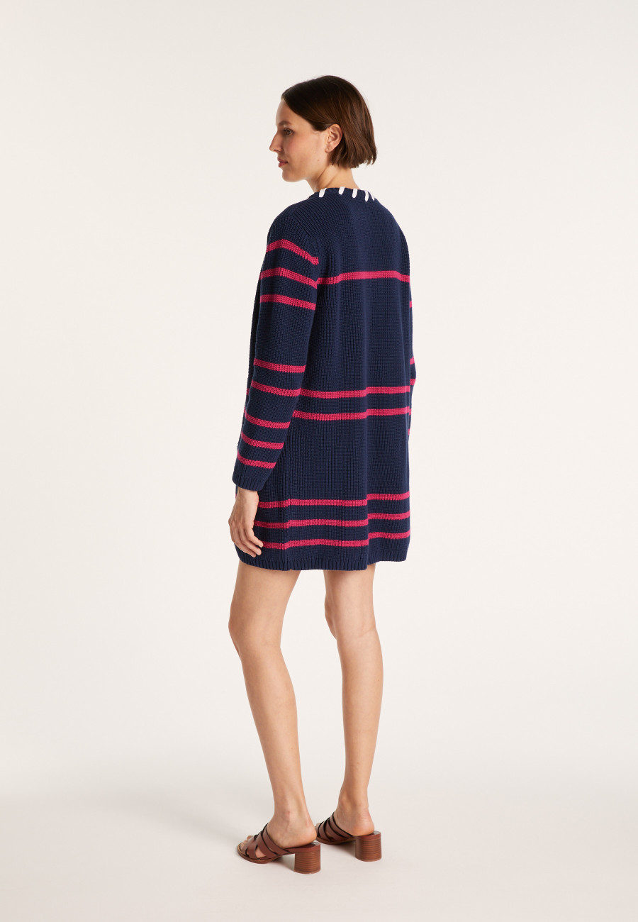 Long cardigan with cord - JOSHUA