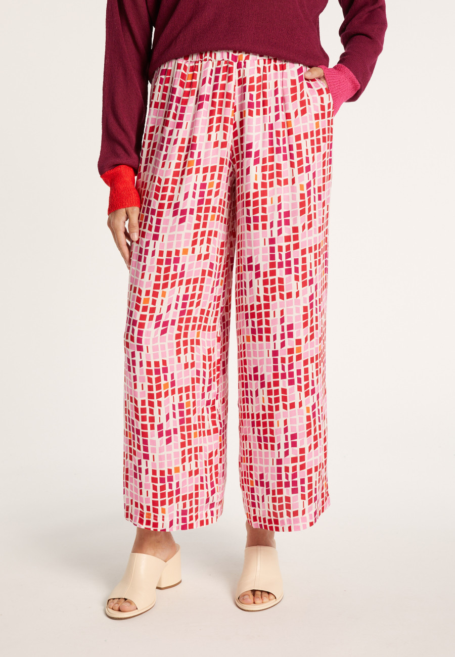 Calças com estampa de mosaico - Agadir