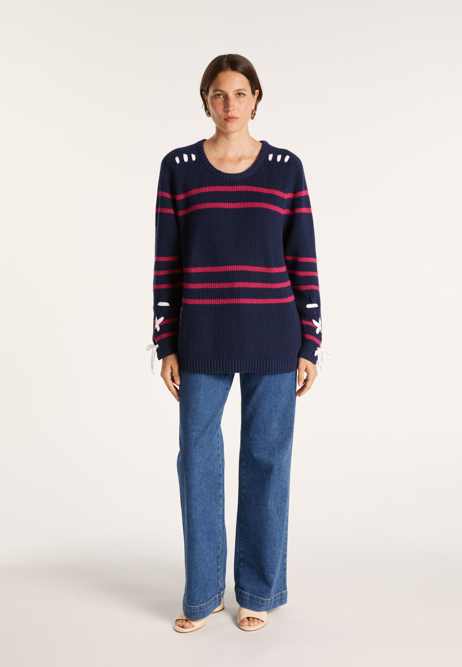 Cotton jumper with cord - JERÔME