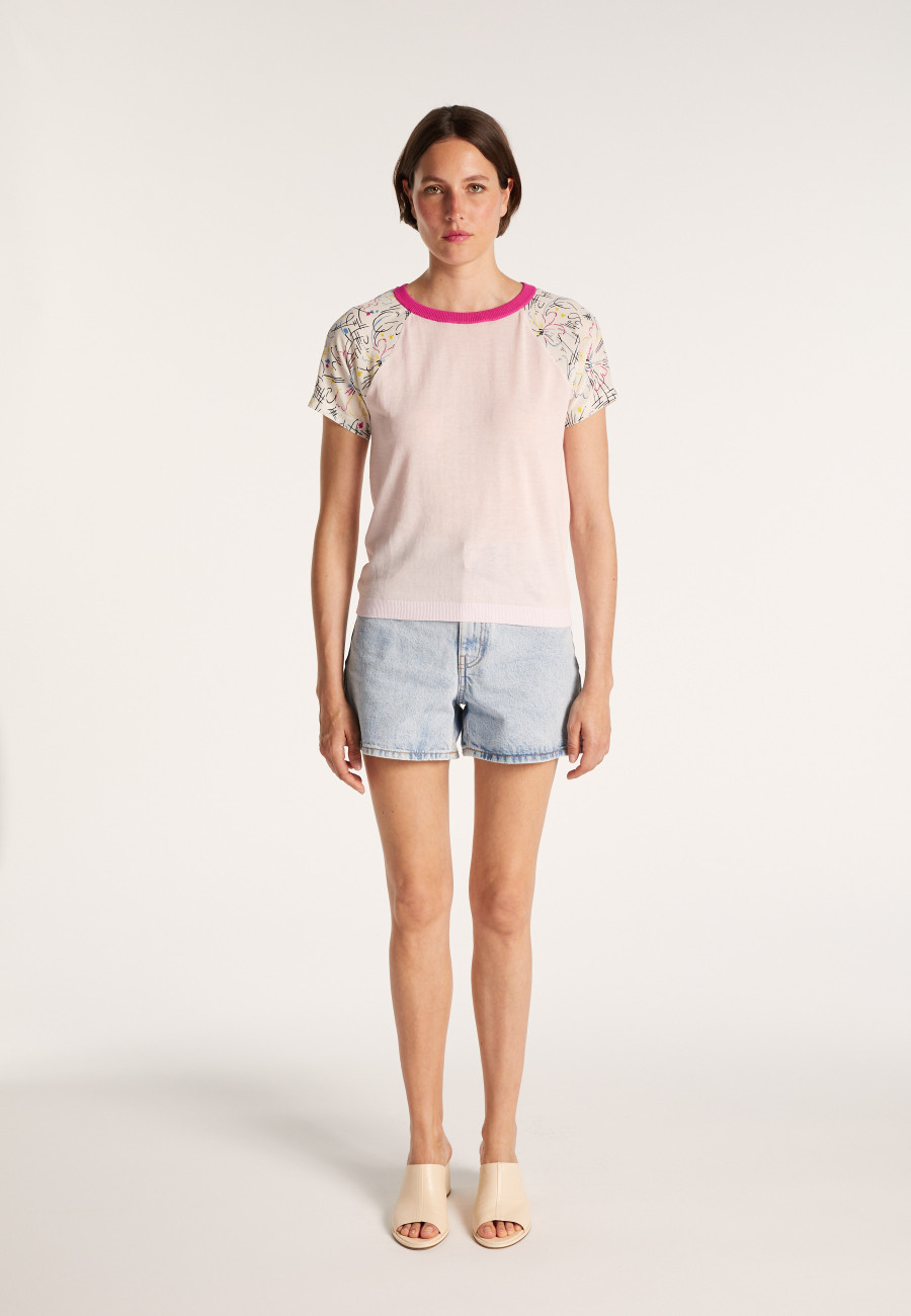 Maison Montagut x Maison Martin Morel silk and cotton T-shirt - JIMMY