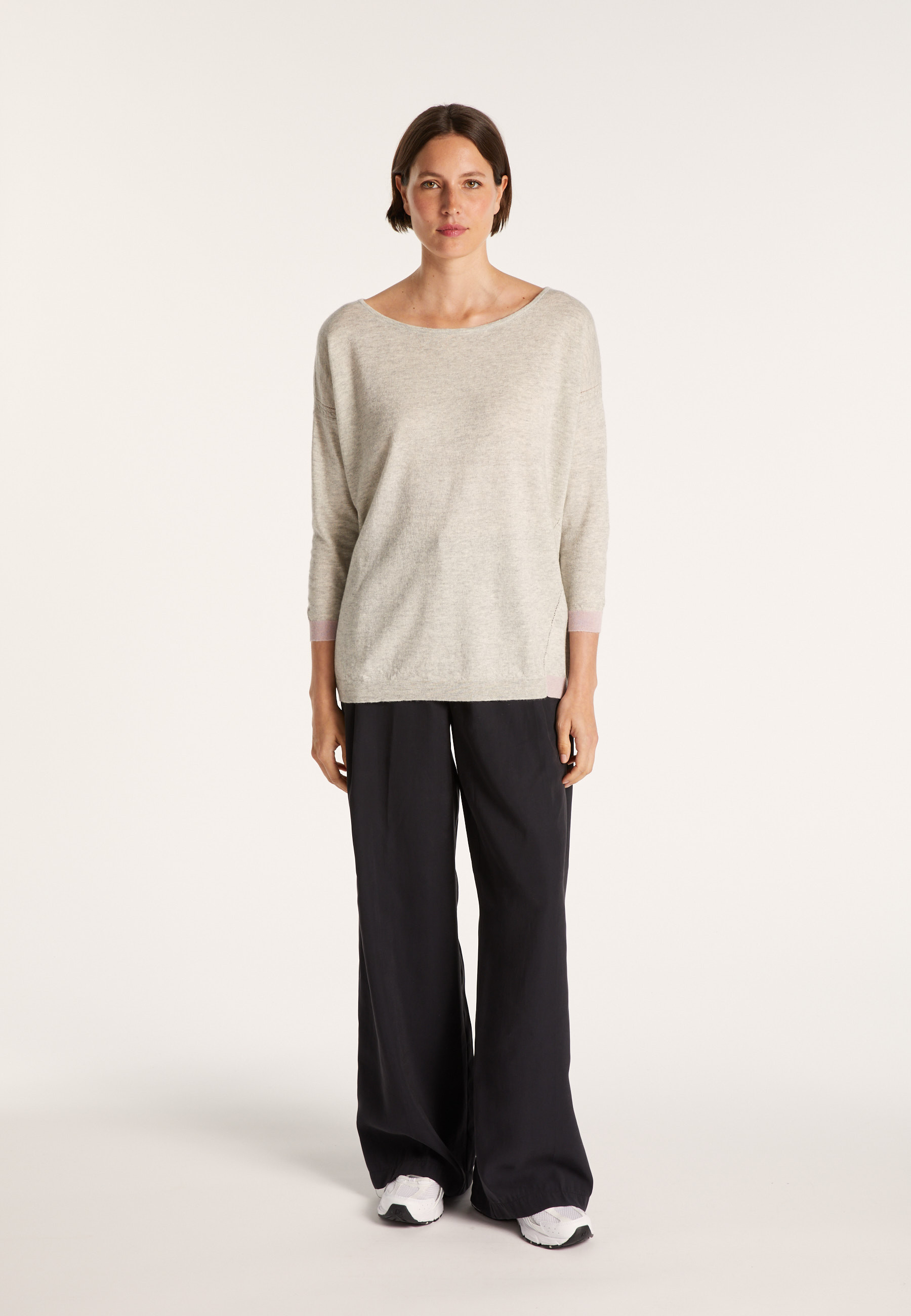 Pull col bateau en cachemire et lin - Jacotte