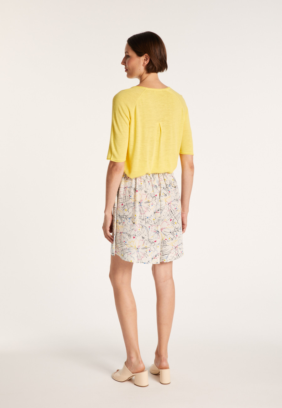 T-shirt with 1 pocket and back pleat - MAIKA