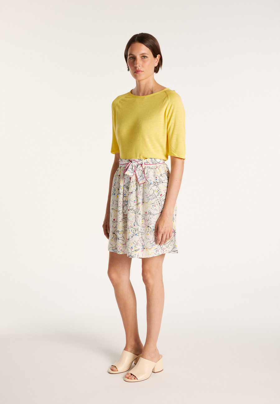 T-shirt with 1 pocket and back pleat - MAIKA