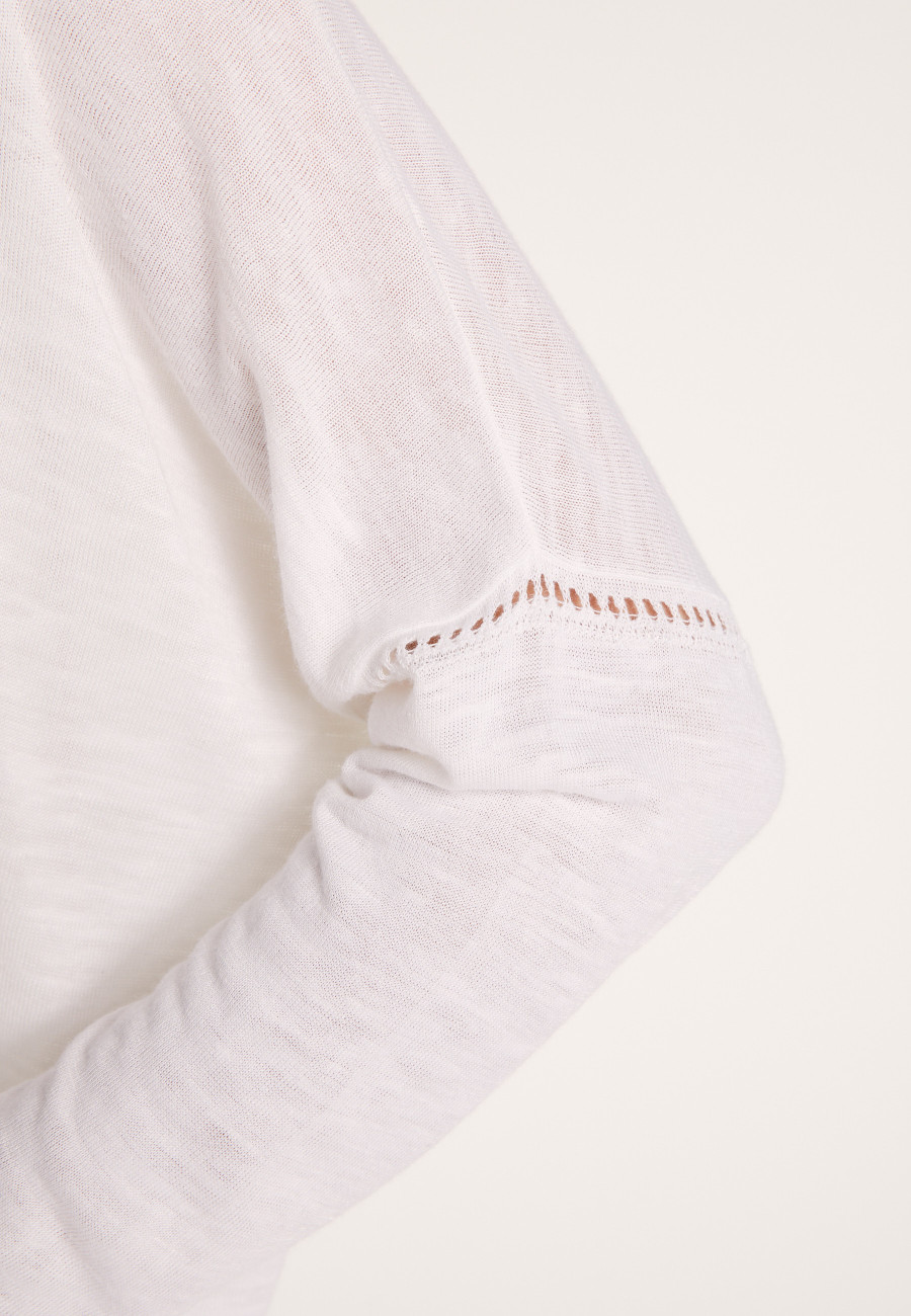 Colete de linho folgado com bolsos - Maureen