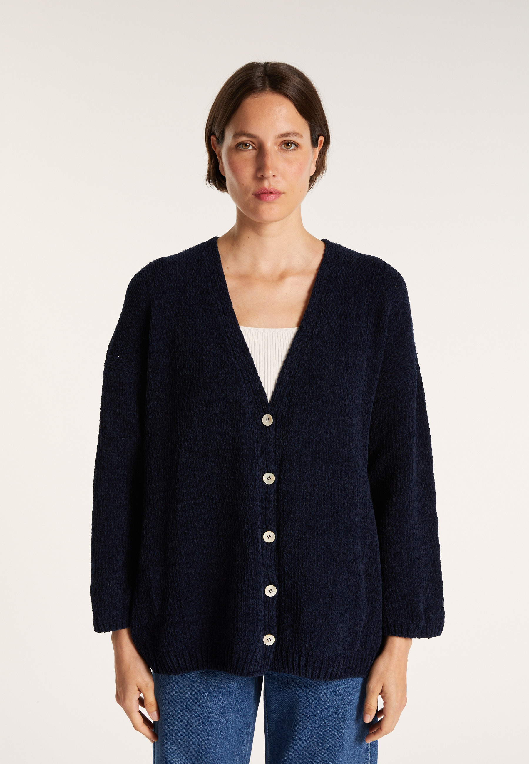 Pull en coton col V - Mariette