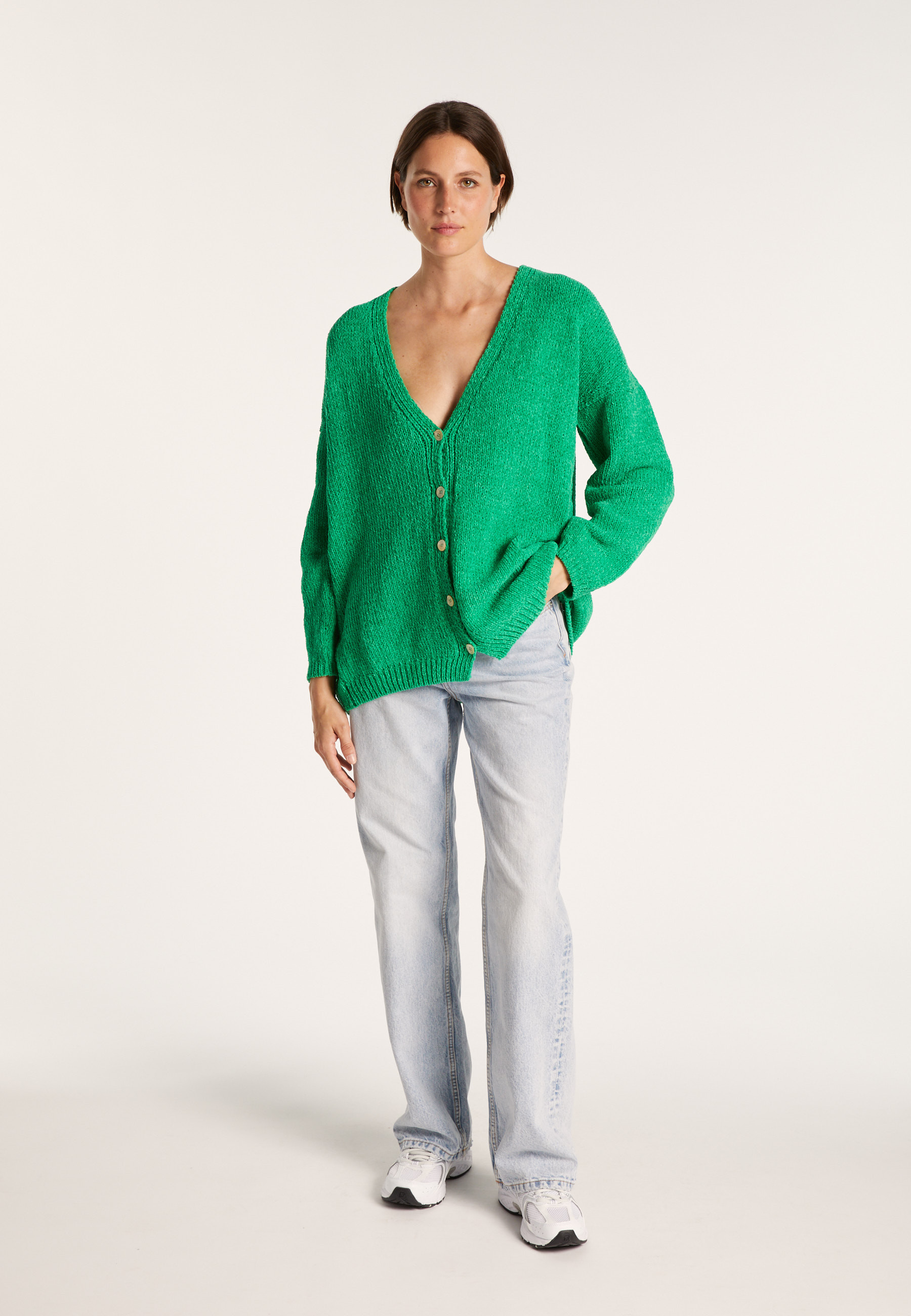 Pull en coton col V - Mariette