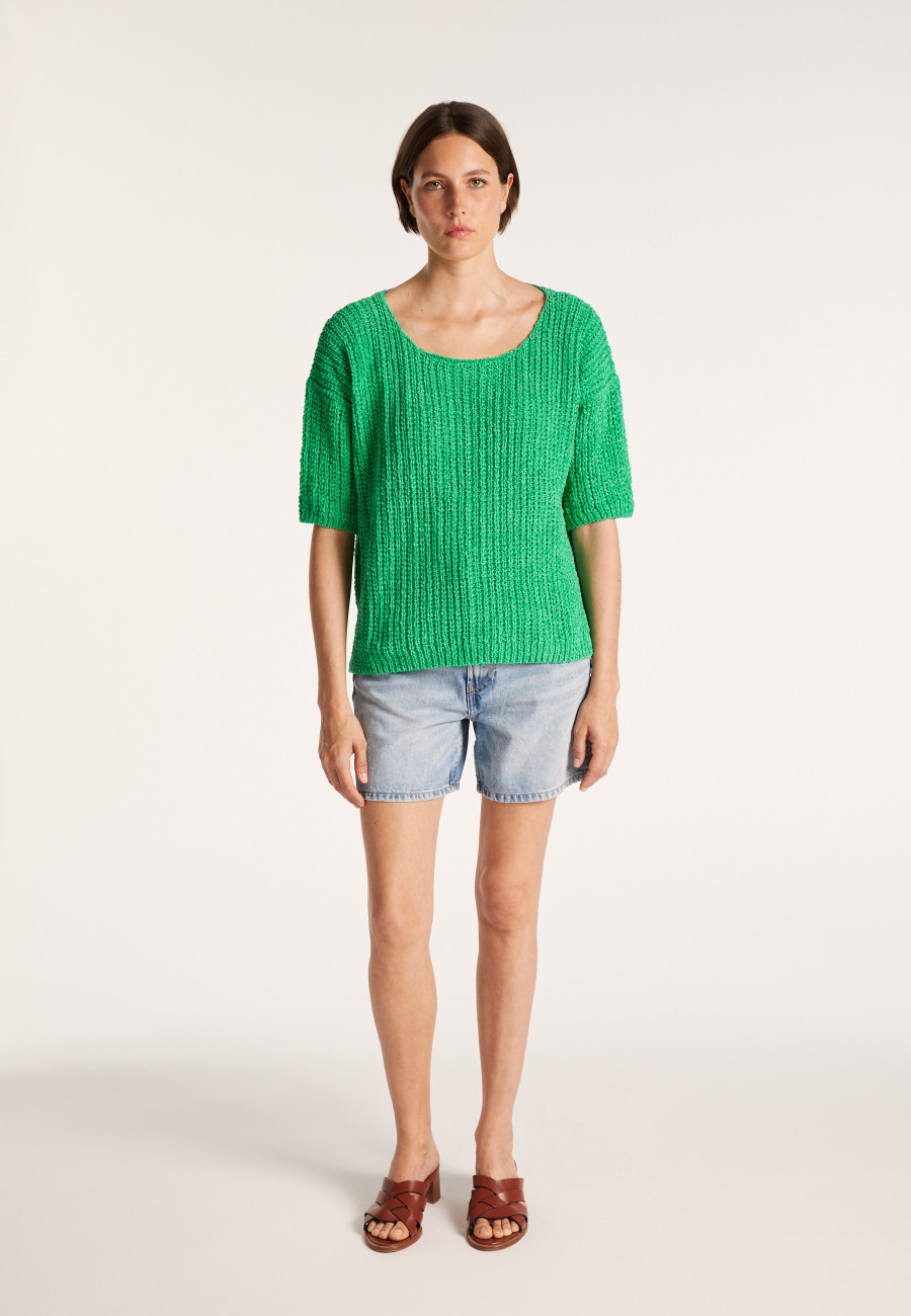 Suéter pequeno de veludo de algodão - Marcelin