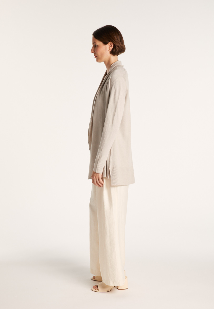 Wool and viscose cardigan - Agata