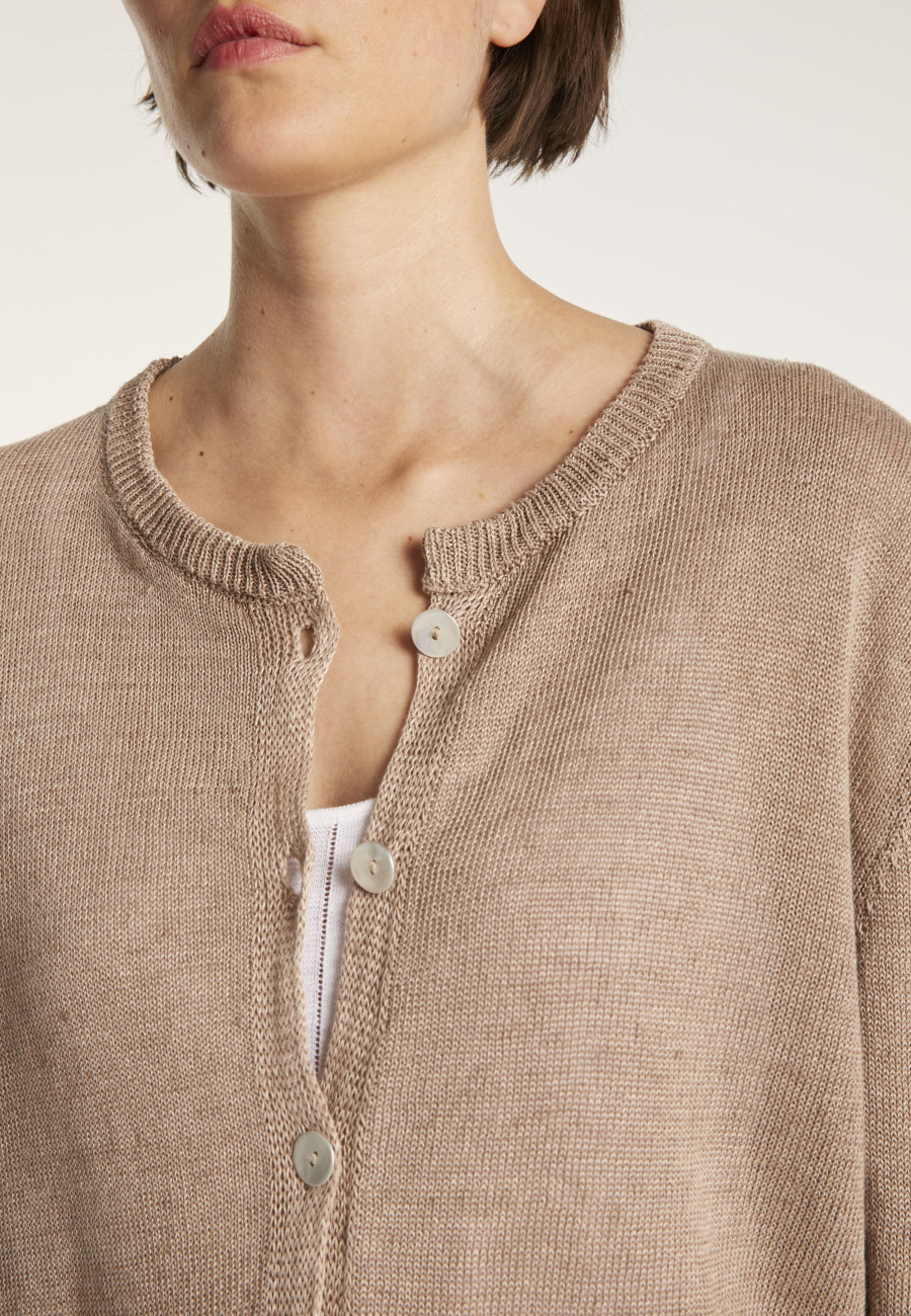 Colete de linho com cordão - Mellia