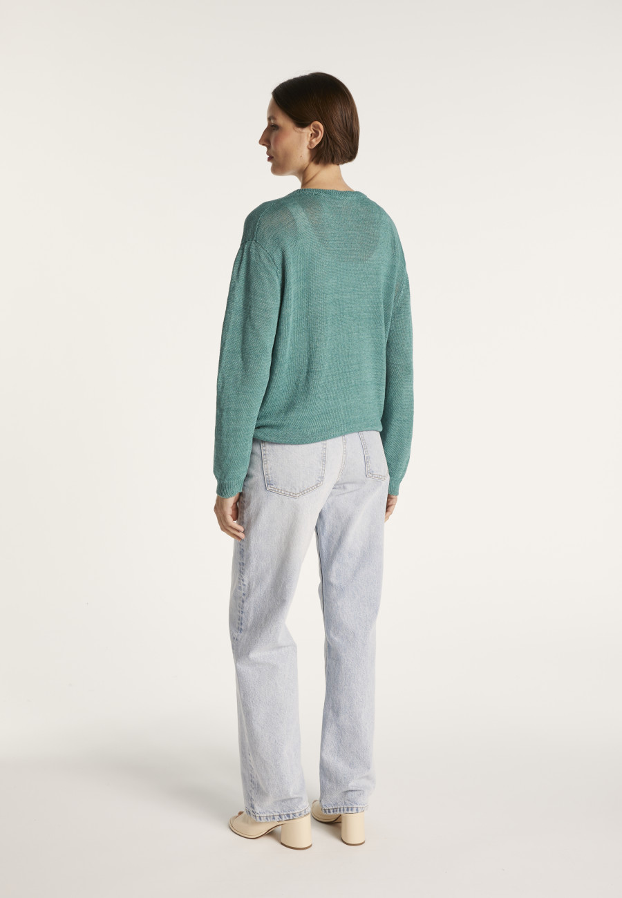 Colete de linho com cordão - Mellia