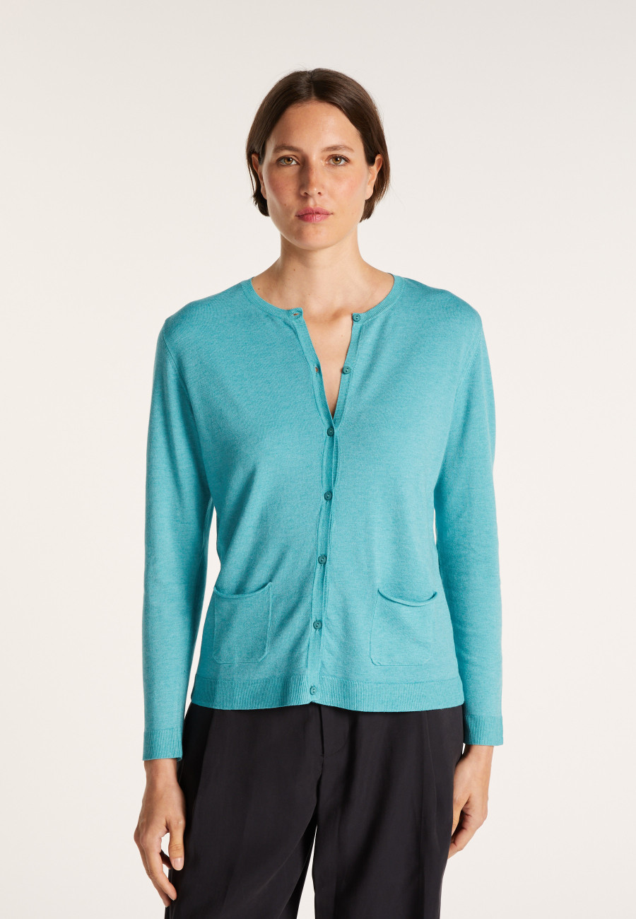 Wool and viscose cardigan - Athènes
