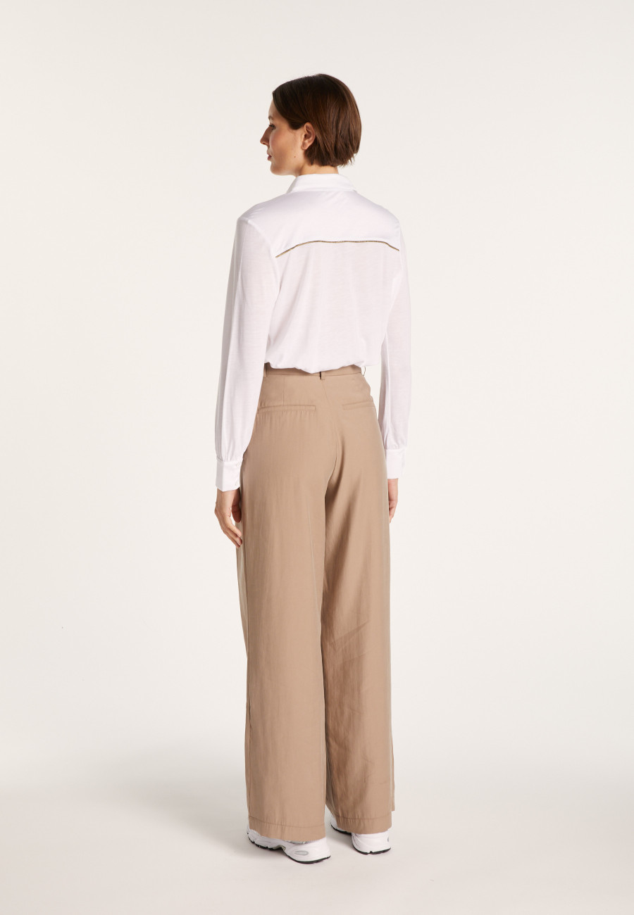 Long-sleeved lyocell shirt - Now