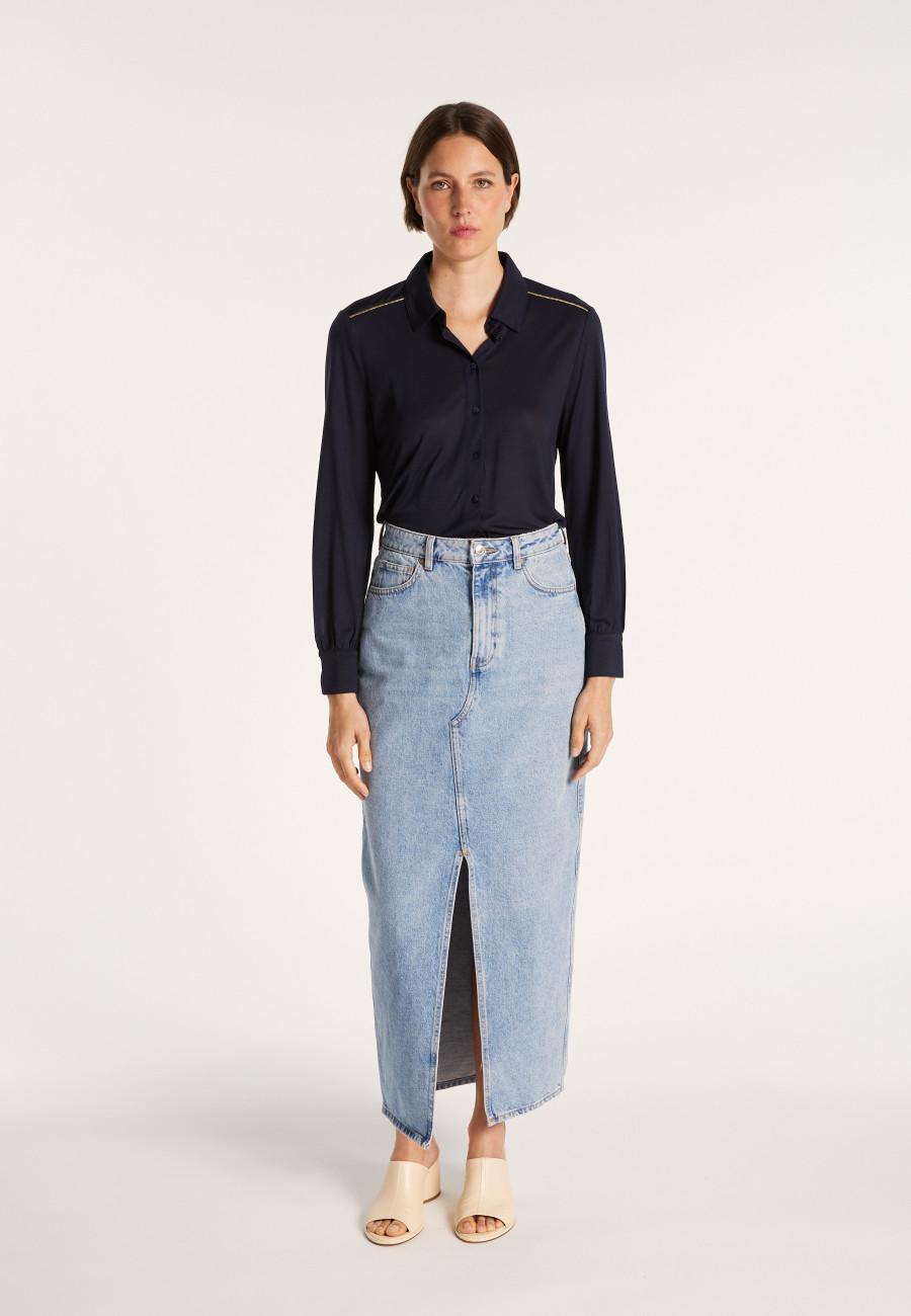 Long-sleeved lyocell shirt - Now