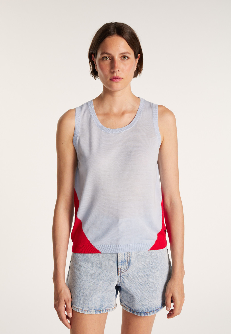 Two-tone wool vest - JONC