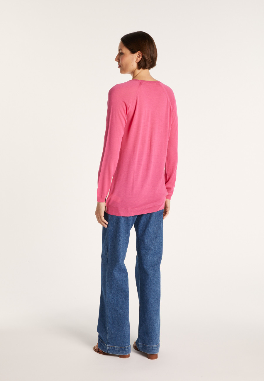 Two-tone wool cardigan - Jasmyn