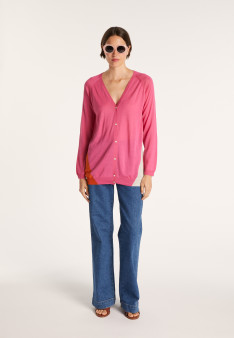 Gilet bicolore col V - Jasmin