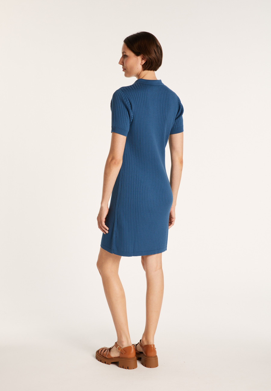 Vestido gola polo de algodão - Jacee