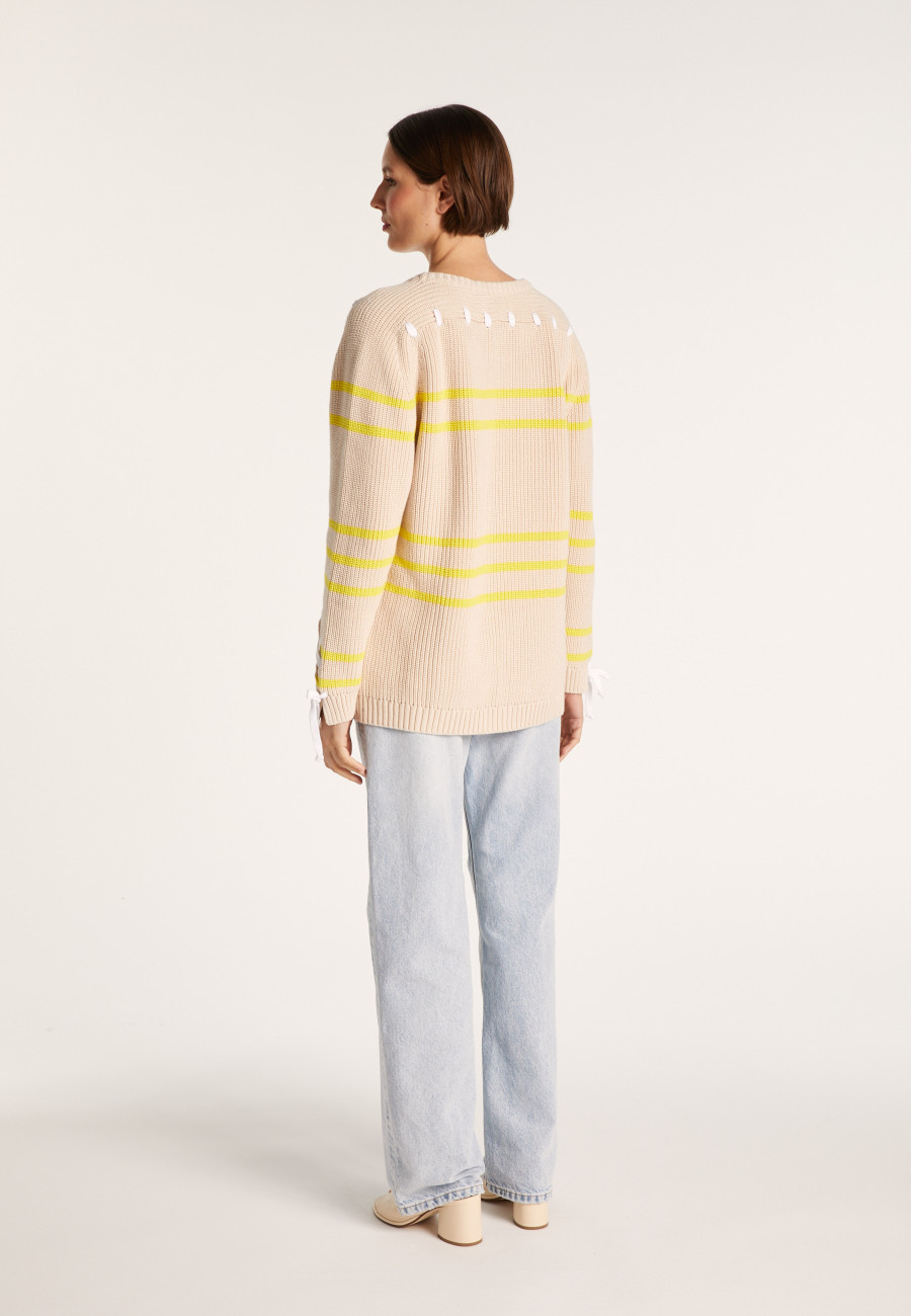 Cotton jumper with cord - JERÔME