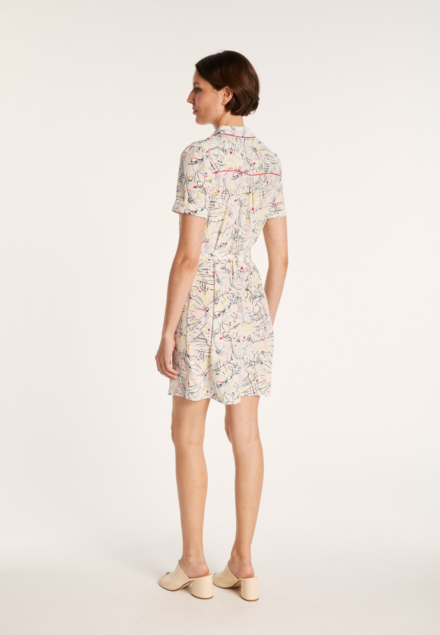 Maison Montagut x Maison Martin Morel Vestido camisa de crepe de seda - Jade