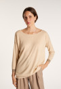 Pull col large en cachemire et lin - Jacotte