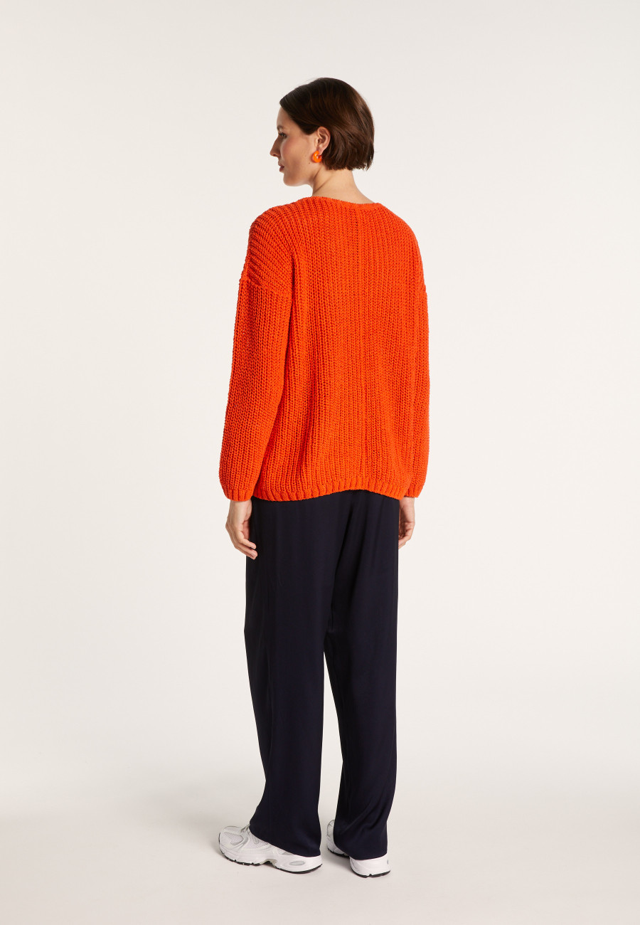 Ribbed knit V-neck sweater - Bulle