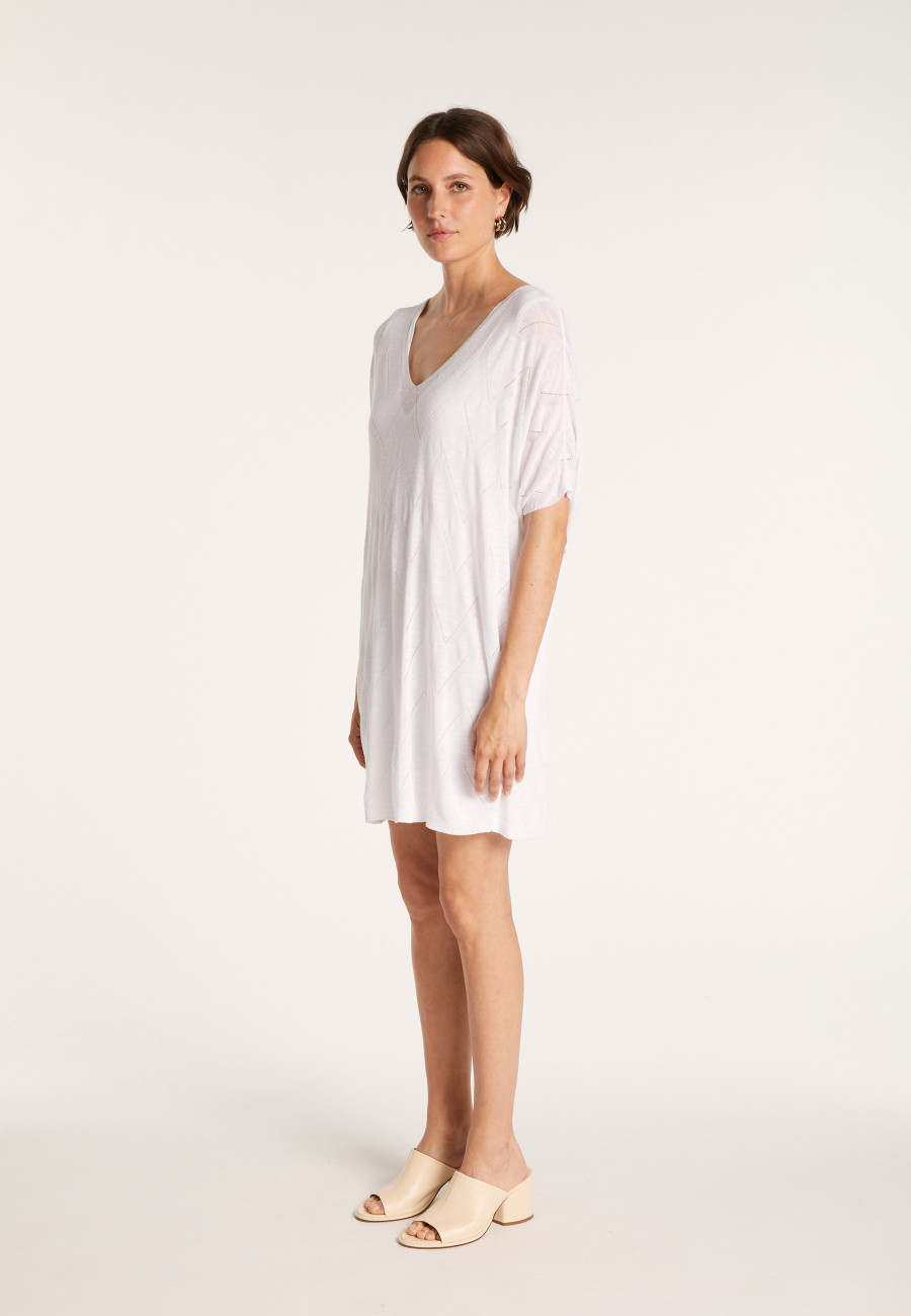 Long flamed linen tunic - Carl