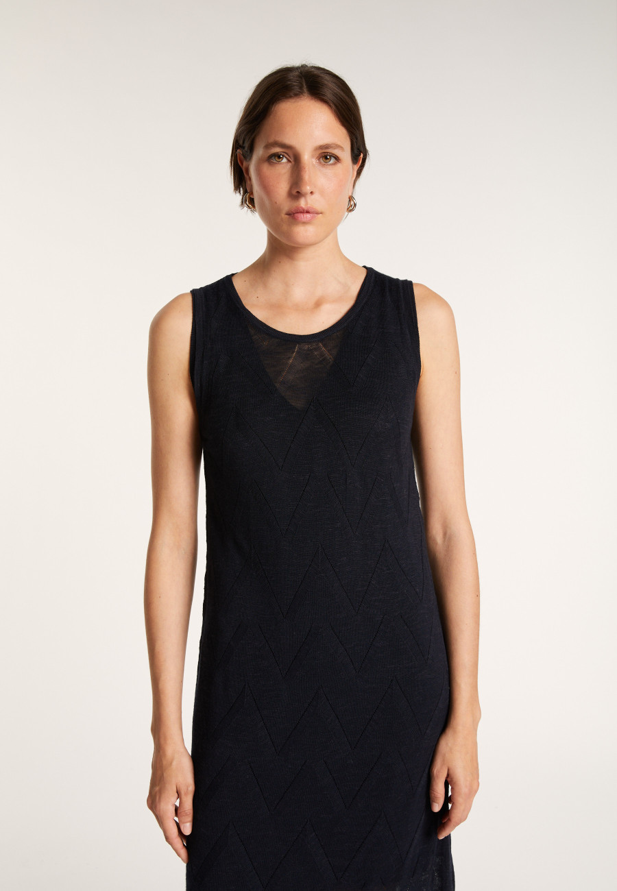 Long flamed linen dress - Come