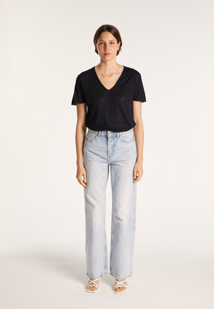 Flamed linen T-shirt - Balkan