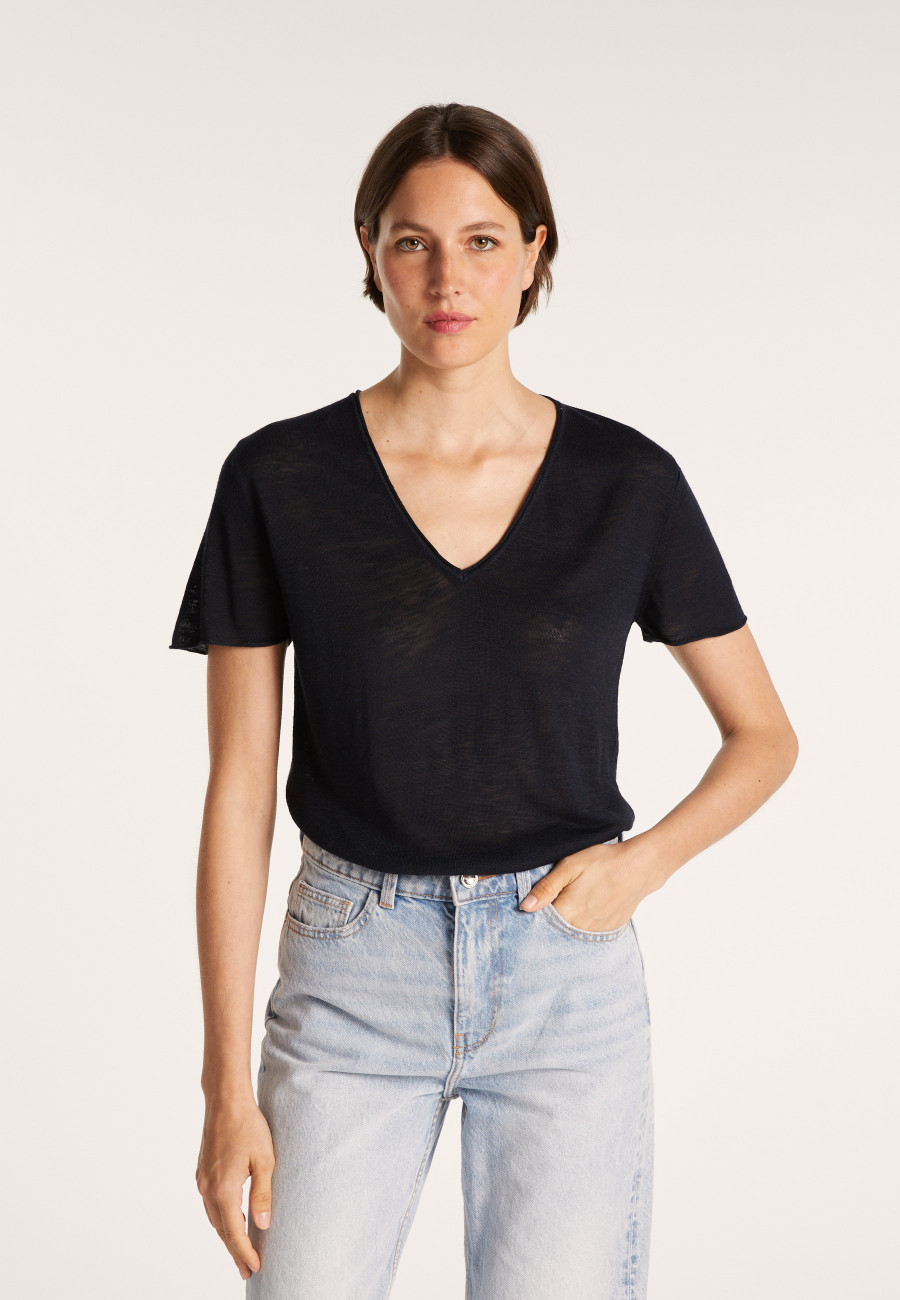 Flamed linen T-shirt - Balkan