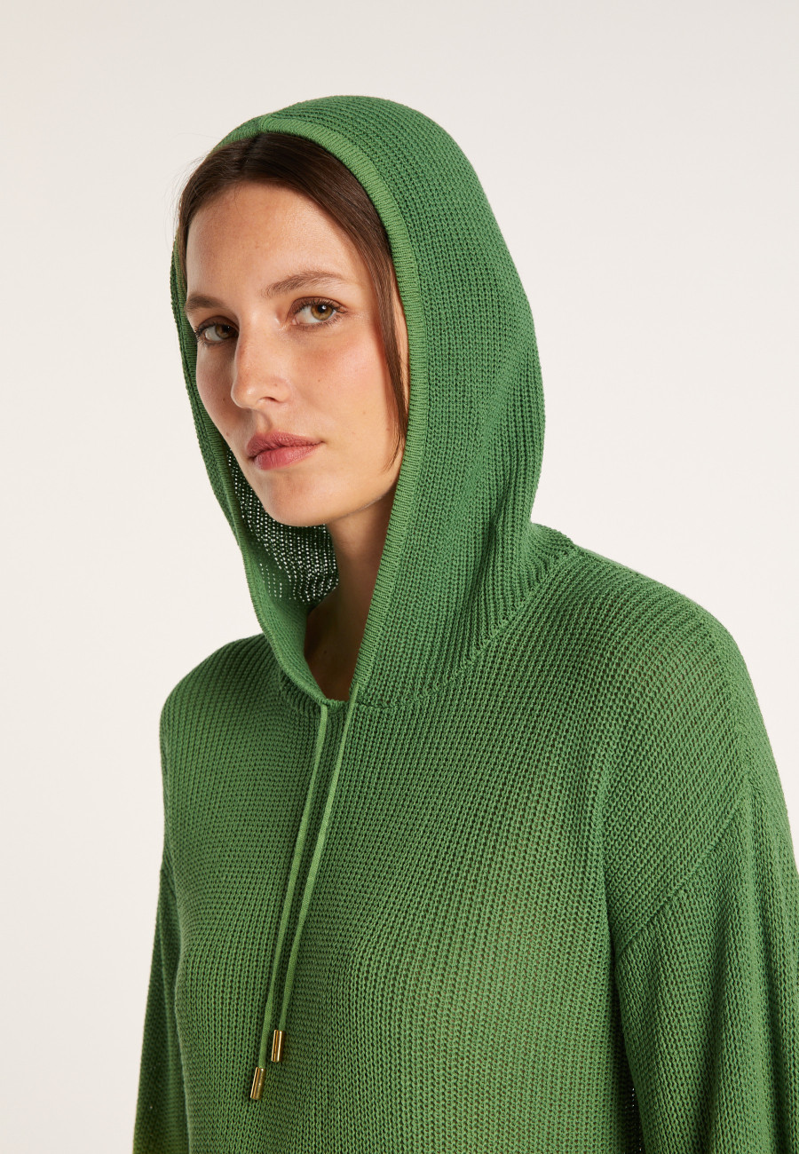 Gradient hooded sweater - Colombe