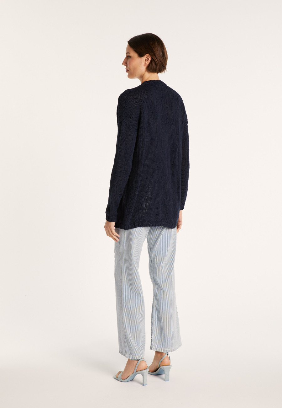 Cardigan de malha grossa com bolso - Barítono