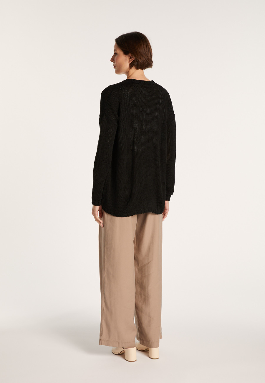 Chunky knit cardigan with pockets - Baryton