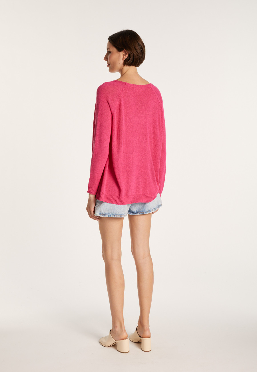 Large round-neck jersey sweater - Babouche