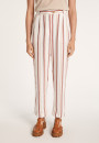 Pantalon rayé à poches - Mali 7398 rayures - 02 Blanc