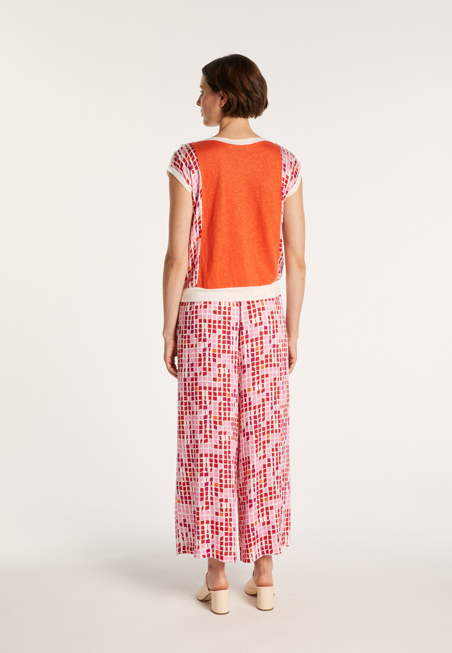 Camiseta com estampa de mosaico - Agave