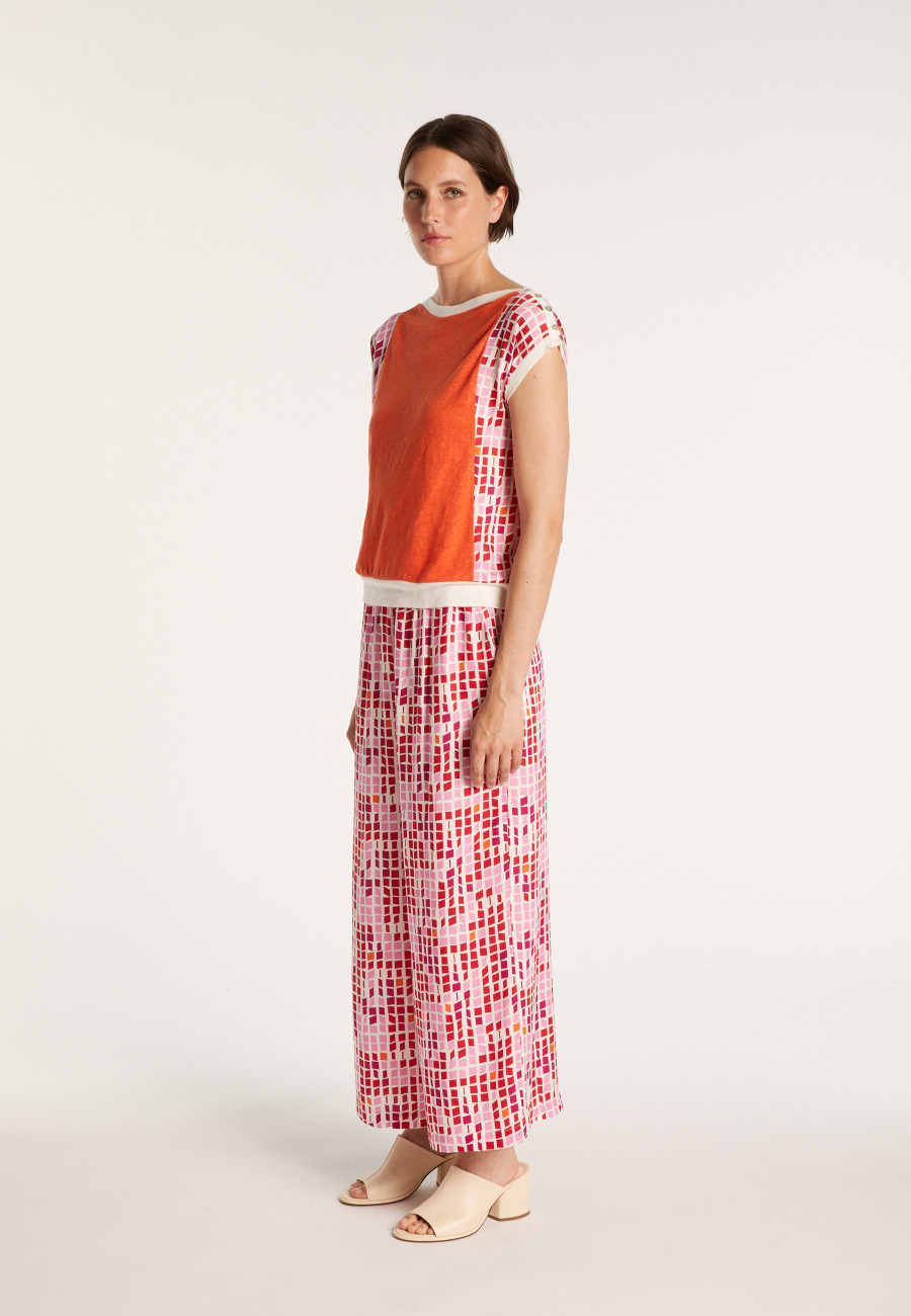 T-shirt with mosaic patterns - Agave