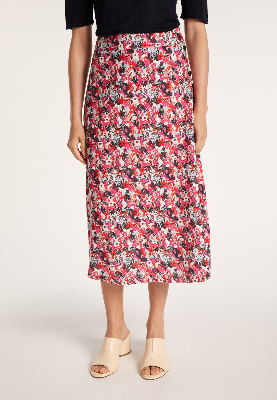 Saia floral de viscose - Nanou