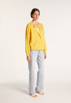 Gilet avec cordon en coton Aniss 6200 Blanc - 02 Blanc