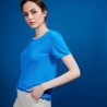 BANG T SHIRT EN LIN 6843 AZUR-06 BLEU MOYEN