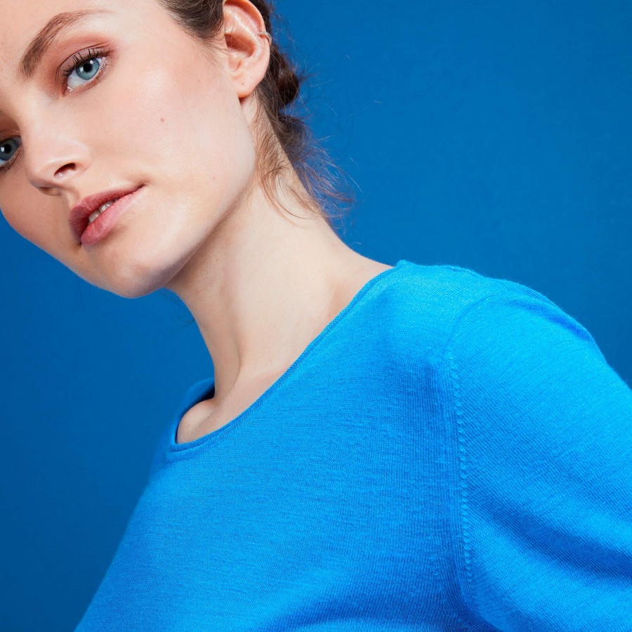 Flamed linen round neck T-shirt - Bang