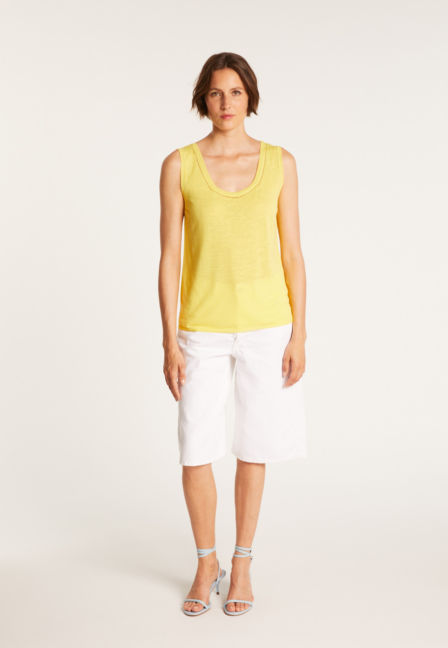 Plain round-neck vest - MARLEY