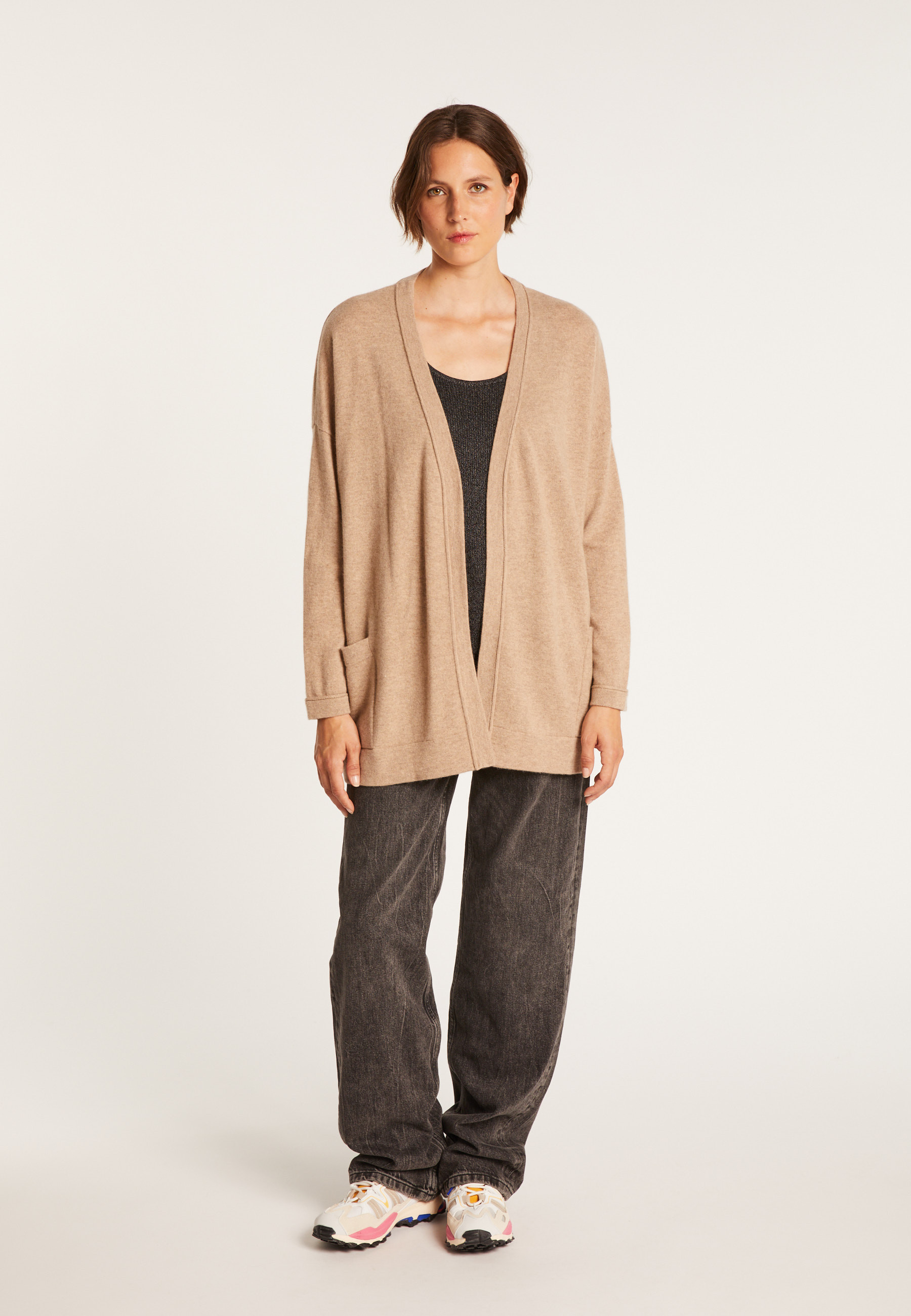 Cashmere cardigan with pockets – Hazel