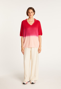 T-shirt effet tie and dye - Connor 6926 delta - 03 Bleu foncé