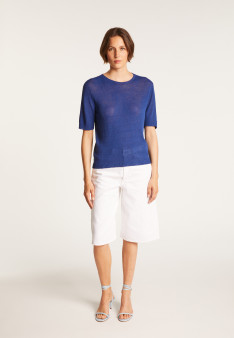 T-shirt manches coudes - Bapteme 6880 PAVOT- 52  ROUGE