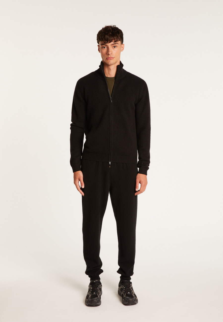 Zipped cardigan made of 4-ply cashmere - Balthazar