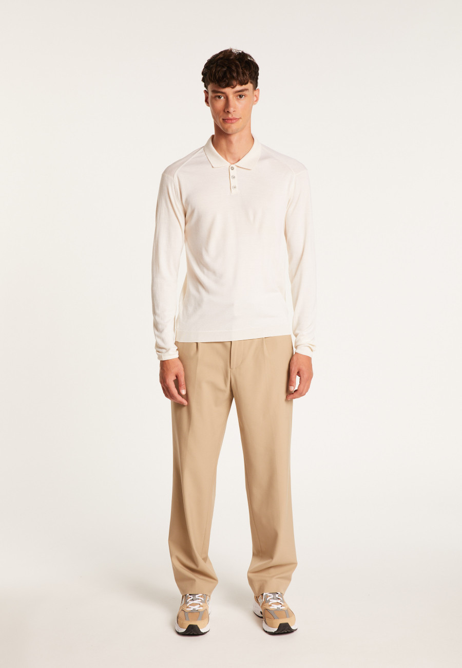 Camisa polo de lã e seda - Bartev